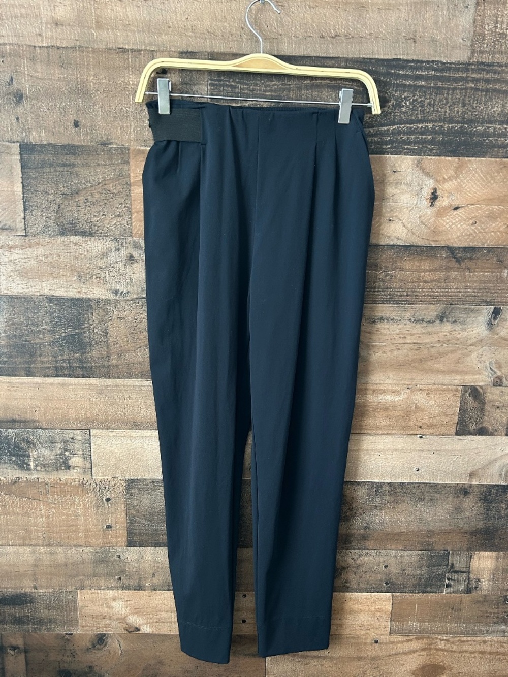 ADAY Turn It Up Pants S NAVY Stretch Travel Work Minimalist Pants EUC LAST ONE